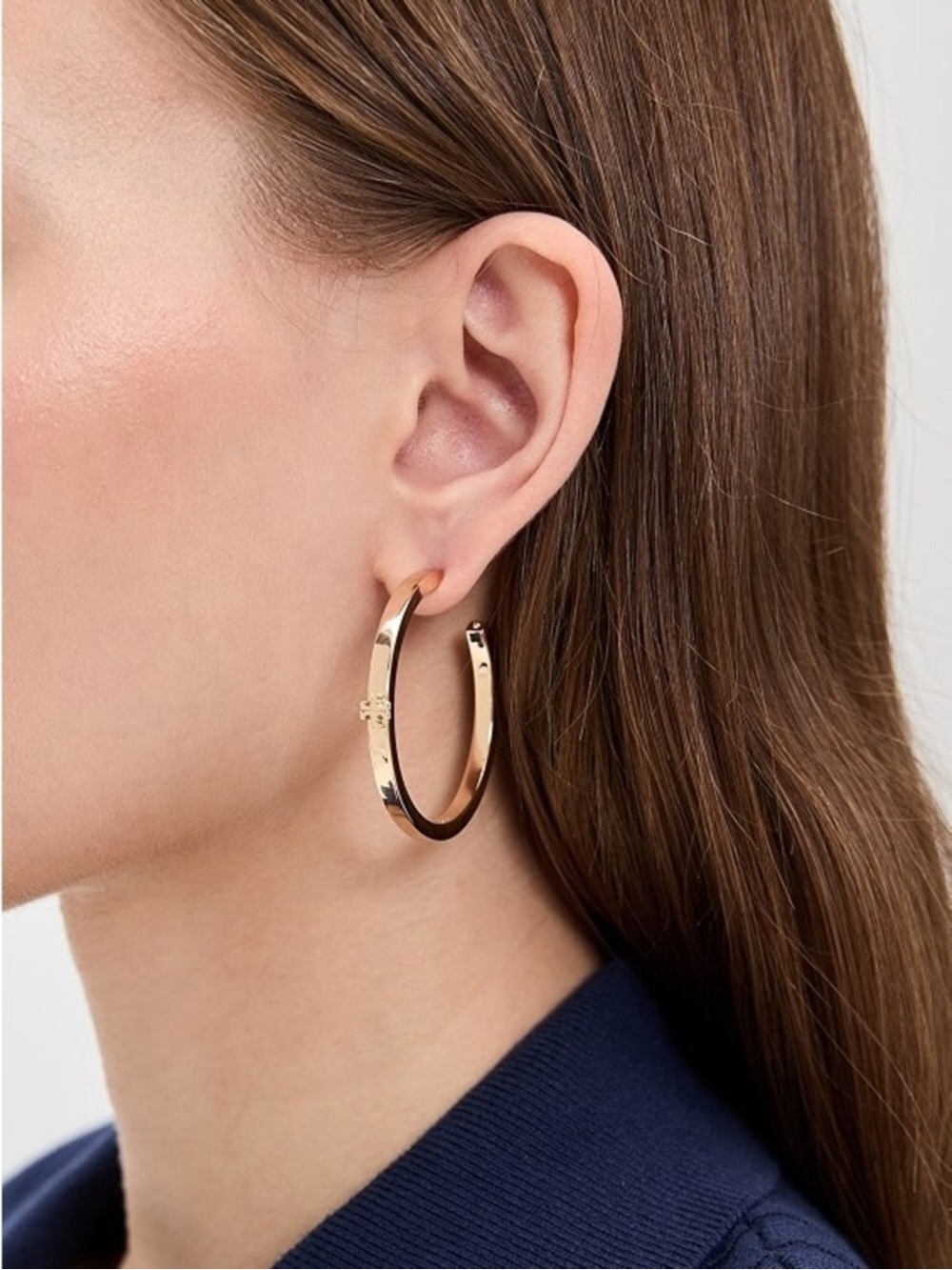 NWOT Tory Burch Icon Hoop Earring